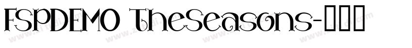 FSPDEMO TheSeasons字体转换